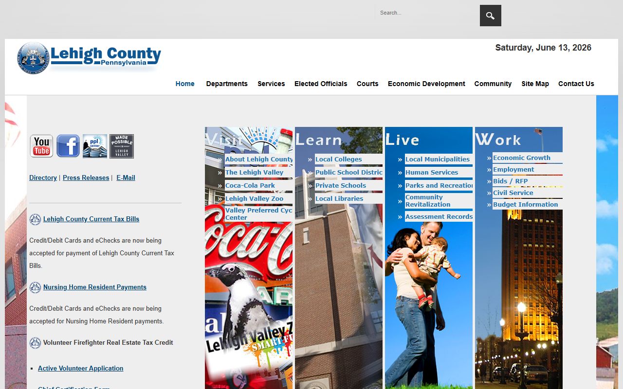 Lehigh County court records county government homepage